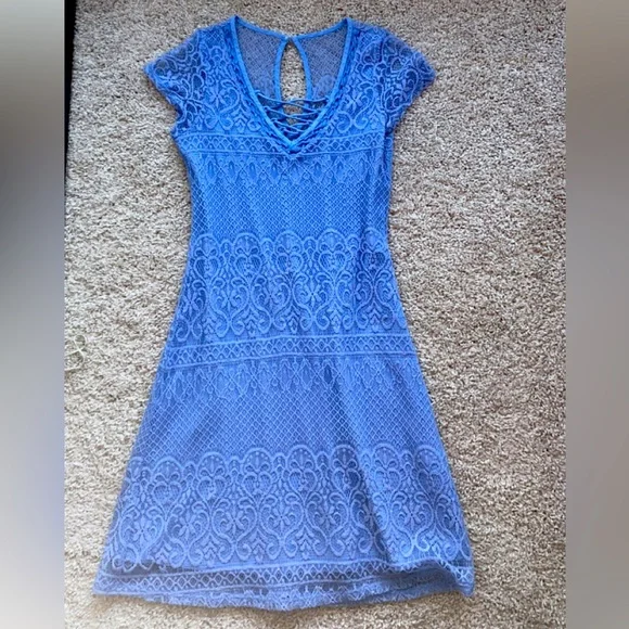 chinese dress ladies Periwinkle Short Homecoming Dress with Pockets Periwinkle / 13 main image 0